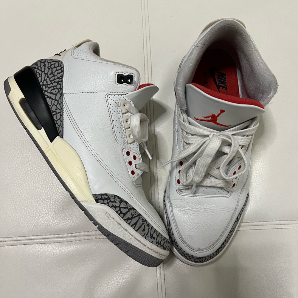 Men’s Nike Air Jordan 3 White Cement Re-imagined